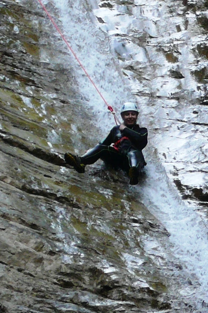 Canyoning in the Vione torrent in Tignale on Lake Garda 3